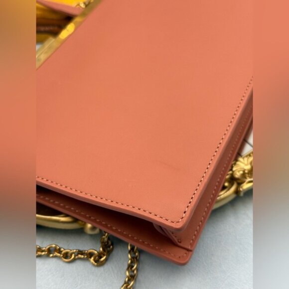 🆕 OROTON 🧿 NWOT Icon Frame Clutch, Rosewood Pink - Picture 9 of 16